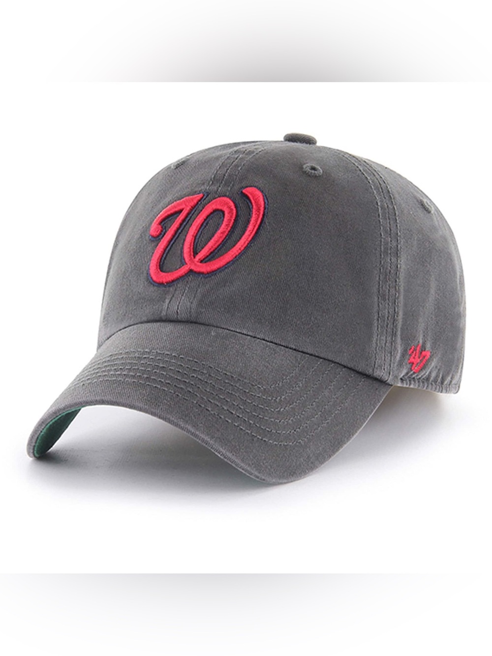 Washington Nationals ‘47 Brand Embroidered Logo Adult L Graphite